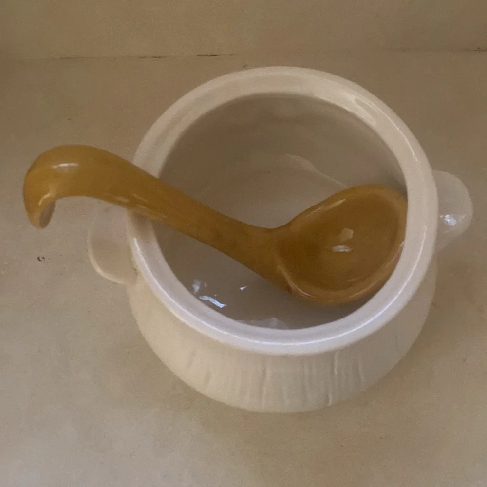 Rare Merry Mushroom Vintage Laurentian Tureen/Soup Serving Bowl w Ladle/Lid LRG - Picture 9 of 15